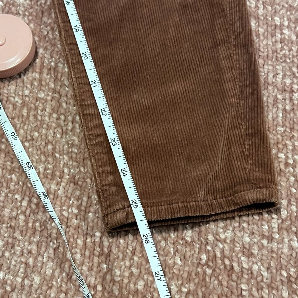 American Eagle Corduroy Pants Super Stretch Skinny Rust Orange Size 8 Short - Picture 9 of 10
